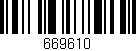 Código de barras (EAN, GTIN, SKU, ISBN): '669610'