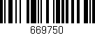 Código de barras (EAN, GTIN, SKU, ISBN): '669750'