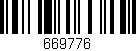 Código de barras (EAN, GTIN, SKU, ISBN): '669776'