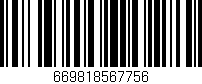 Código de barras (EAN, GTIN, SKU, ISBN): '669818567756'