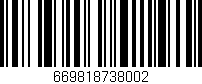 Código de barras (EAN, GTIN, SKU, ISBN): '669818738002'