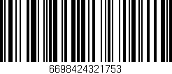 Código de barras (EAN, GTIN, SKU, ISBN): '6698424321753'