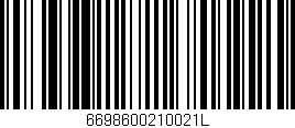 Código de barras (EAN, GTIN, SKU, ISBN): '6698600210021L'