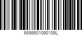 Código de barras (EAN, GTIN, SKU, ISBN): '6698601080108L'