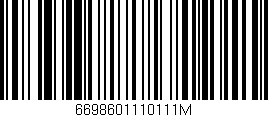 Código de barras (EAN, GTIN, SKU, ISBN): '6698601110111M'