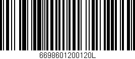 Código de barras (EAN, GTIN, SKU, ISBN): '6698601200120L'