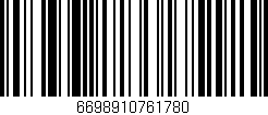 Código de barras (EAN, GTIN, SKU, ISBN): '6698910761780'