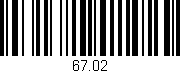 Código de barras (EAN, GTIN, SKU, ISBN): '67.02'