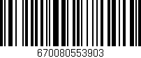 Código de barras (EAN, GTIN, SKU, ISBN): '670080553903'
