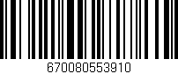 Código de barras (EAN, GTIN, SKU, ISBN): '670080553910'