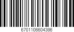 Código de barras (EAN, GTIN, SKU, ISBN): '6701106604386'