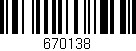 Código de barras (EAN, GTIN, SKU, ISBN): '670138'
