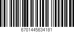 Código de barras (EAN, GTIN, SKU, ISBN): '6701445634181'