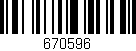 Código de barras (EAN, GTIN, SKU, ISBN): '670596'