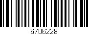 Código de barras (EAN, GTIN, SKU, ISBN): '6706228'