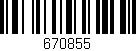 Código de barras (EAN, GTIN, SKU, ISBN): '670855'