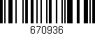 Código de barras (EAN, GTIN, SKU, ISBN): '670936'