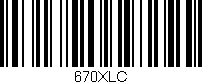 Código de barras (EAN, GTIN, SKU, ISBN): '670XLC'