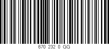 Código de barras (EAN, GTIN, SKU, ISBN): '670_232_0_GG'