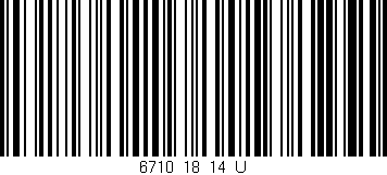 Código de barras (EAN, GTIN, SKU, ISBN): '6710_18_14_U'