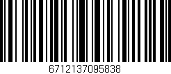 Código de barras (EAN, GTIN, SKU, ISBN): '6712137095838'