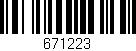 Código de barras (EAN, GTIN, SKU, ISBN): '671223'