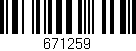 Código de barras (EAN, GTIN, SKU, ISBN): '671259'