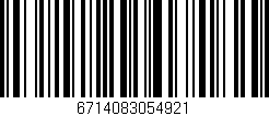 Código de barras (EAN, GTIN, SKU, ISBN): '6714083054921'