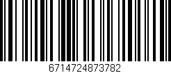 Código de barras (EAN, GTIN, SKU, ISBN): '6714724873782'