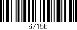 Código de barras (EAN, GTIN, SKU, ISBN): '67156'