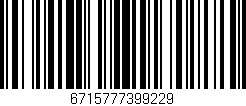 Código de barras (EAN, GTIN, SKU, ISBN): '6715777399229'