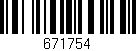 Código de barras (EAN, GTIN, SKU, ISBN): '671754'