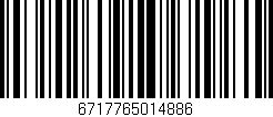 Código de barras (EAN, GTIN, SKU, ISBN): '6717765014886'