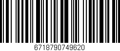 Código de barras (EAN, GTIN, SKU, ISBN): '6718790749620'