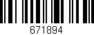 Código de barras (EAN, GTIN, SKU, ISBN): '671894'