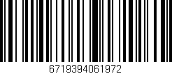 Código de barras (EAN, GTIN, SKU, ISBN): '6719394061972'