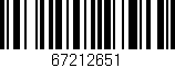 Código de barras (EAN, GTIN, SKU, ISBN): '67212651'