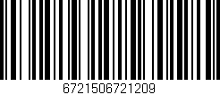 Código de barras (EAN, GTIN, SKU, ISBN): '6721506721209'