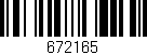 Código de barras (EAN, GTIN, SKU, ISBN): '672165'