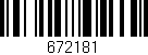 Código de barras (EAN, GTIN, SKU, ISBN): '672181'