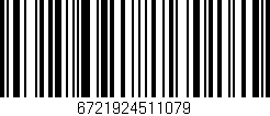 Código de barras (EAN, GTIN, SKU, ISBN): '6721924511079'