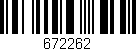 Código de barras (EAN, GTIN, SKU, ISBN): '672262'