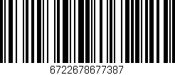 Código de barras (EAN, GTIN, SKU, ISBN): '6722678677387'