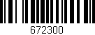 Código de barras (EAN, GTIN, SKU, ISBN): '672300'