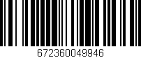 Código de barras (EAN, GTIN, SKU, ISBN): '672360049946'