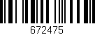 Código de barras (EAN, GTIN, SKU, ISBN): '672475'