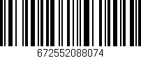 Código de barras (EAN, GTIN, SKU, ISBN): '672552088074'