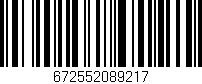 Código de barras (EAN, GTIN, SKU, ISBN): '672552089217'