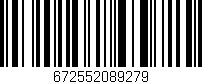Código de barras (EAN, GTIN, SKU, ISBN): '672552089279'