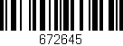 Código de barras (EAN, GTIN, SKU, ISBN): '672645'